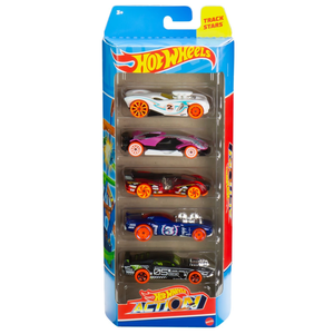 Set 5 masini - Hot Wheels - Action | Mattel imagine