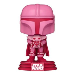 Figurina - Star Wars - Valentine's Day - The Mandalorian with Grogu | Funko imagine