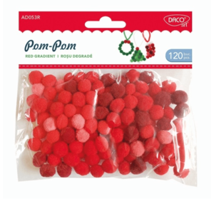 Accesorii craft - Pom-pom rosu | Daco imagine