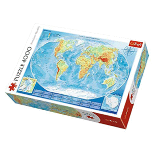 Puzzle 4000 piese - Large Physical Map of the World | Trefl imagine