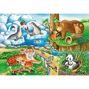 Puzzle 2x12 piese - ZOO | Ravensburger imagine