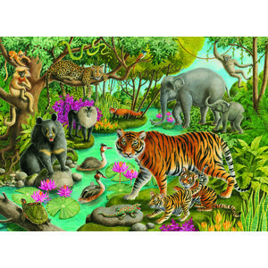 Puzzle 60 piese - Padure in India | Ravensburger imagine