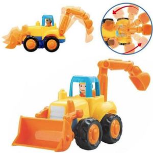 Jucarie - Vehicul cu tractiune - Tractor sau Excavator, mai multe modele | Hola imagine