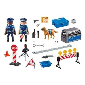 Set jucarii - City Action - Blocaj rutier al Politiei | Playmobil imagine