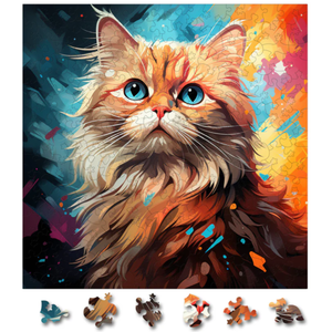 Puzzle din lemn - British Longhair 3 | Woodmix Puzzles imagine