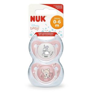 Set 2 suzete Nuk Disney Bambi Silicon M 0-6 luni imagine