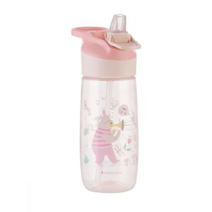 Cana cu duza din silicon 450ml KikkaBoo Music Fest Pink imagine