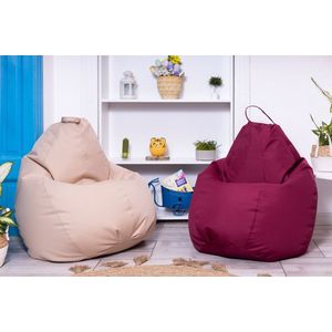 Fotoliu Puf Bean Bag visiniu XL fara husa interioara imagine