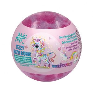 Bomba de baie cu surpriza Unicorn cu parfum vata de zahar 140g imagine