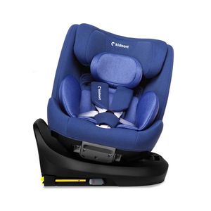 Scaun auto cu isofix rotativ 360 i-Size 40-150 cm Kidnort Radjur Blue imagine