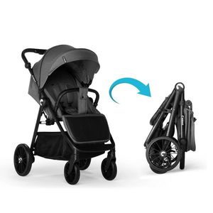 Carucior sport 0-48 luni cu pliere compacta Kidnort Sea Lion Black imagine