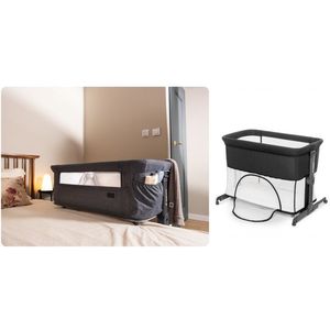 Patut multifunctonal Co-Sleeper si Tarc de joaca cu leganare si setare unghiulara Black imagine