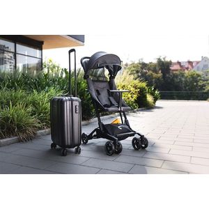 Carucior sport ultracompact cu accesorii incluse Kidnort Snopetrel Grey imagine