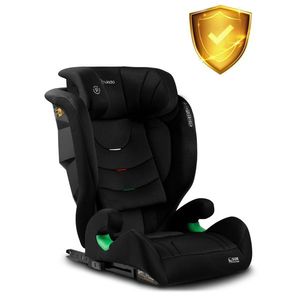 Scaun auto cu isofix Nukido I-SIZE 100-150 cm Louis Soft Negru imagine