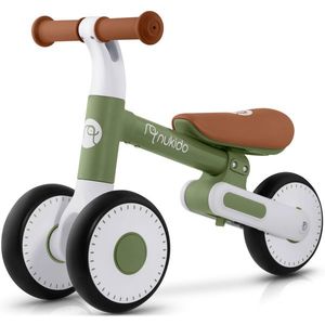 Bicicleta de echilibru Nukido cu inaltime sezut reglabila Verde inchis imagine