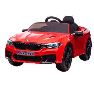 Masinuta electrica Bmw M5 Competition, 12V, 90W, 12V 14Ah roti moi, scaun tapitat, rosie imagine