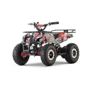 ATV electric pentru copii NITRO Torino Quad 1200W 48V Big Tyre, culoare White Grafiti imagine