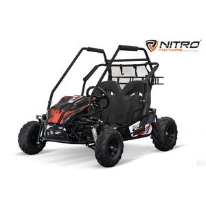 Buggy electric pentru 2 copii, Nitro Gokart 2000W 60V 20Ah, premium, culoare Rosie imagine