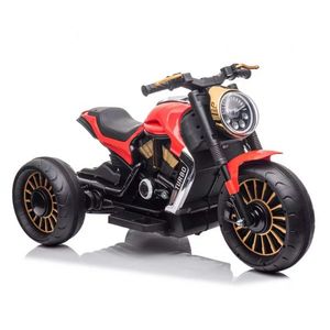 Motocicleta copii electrica, cu 3 roti, Kinderauto SuperMoto, 70W 12V, bluetooth, scaun tapitat, rosie imagine