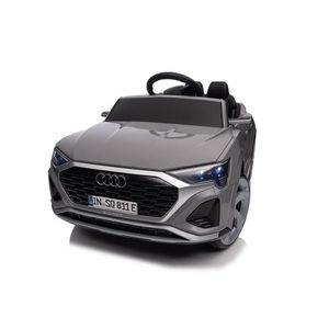 Masinuta electrica pentru copii, Audi SQ8, 70W, 12V, roti moi si scaun tapitat, gri imagine