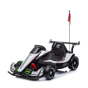 Masinuta - Kart electric pentru copii 3-11 ani, Racing F1 500W 24V, telecomanda, culoare Alb imagine