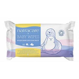 Servetele pentru Bebelusi cu Musetel Organic, Caise si Ulei de Migdale Dulci, Baby Wipes Natracare, 50 buc imagine