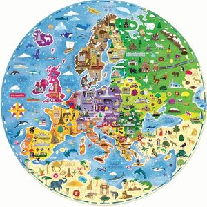 Puzzle 160 piese - Harta Europei | Mimorello imagine