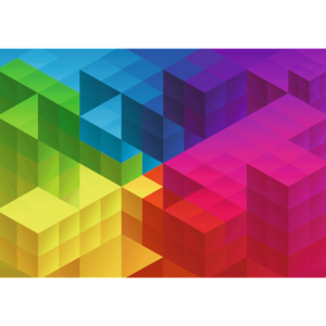 Puzzle 1000 piese - Cubic Gradient | Trefl imagine