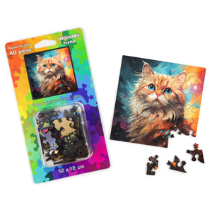 Puzzle mic din lemn - Pisici - British Longhair 3 | Woodmix Puzzles imagine