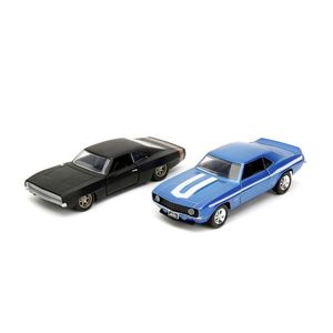 Set 2 masinute metalice - Chevrolet Camaro si Dodge Charger Widebody | Jada Toys imagine