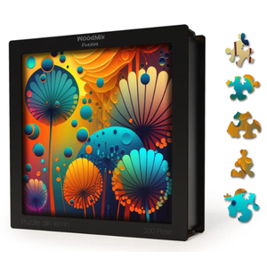 Puzzle din lemn - Abstract - Sundrops | Woodmix Puzzles imagine