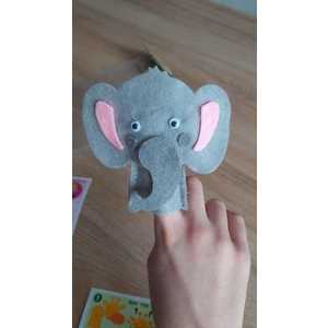 Marionete pentru degete - Jungla - Elefant | Wins Holland imagine