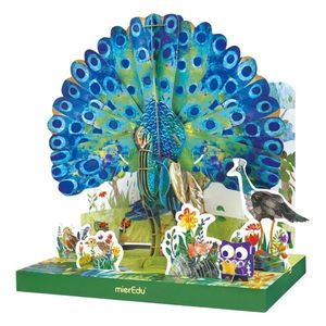 Puzzle 3D - 108 piese - Paun | MierEdu imagine