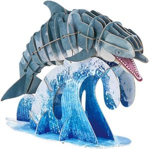 Puzzle 3D 83 piese - Delfin cu bot gros - Deluxe | MierEdu imagine