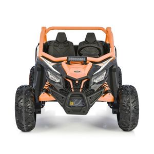 Masinuta electrica 24V cu 2 locuri , telecomanda si roti EVA 4x4 Typhoon Orange imagine