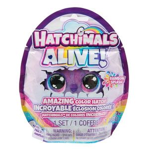 Figurina surpriza in ou, Hatchimals Alive, Rainbow Splash, 6069900 imagine