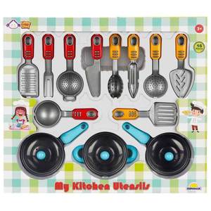 Set cu ustensile pentru bucatarie, Little Chef, 16 piese imagine