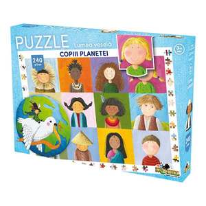 Puzzle Noriel Lumea Vesela - Copiii planetei (240 Piese) imagine