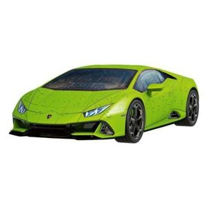 Puzzle 3D Lamborghini verde 108 piese imagine