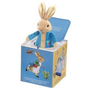 Cutie muzicala Jack-in-the-box, Peter Rabbit, 29 cm imagine