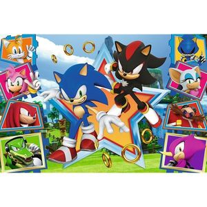 Puzzle 100 piese - Minunata lume a lui Sonic | Trefl imagine