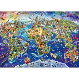 Puzzle 1000 piese - Discover the World | Schmidt imagine