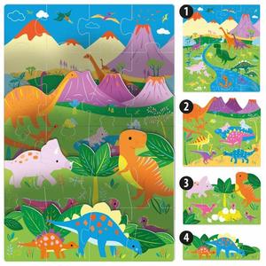 Puzzle 16 piese - Dinos | Headu imagine