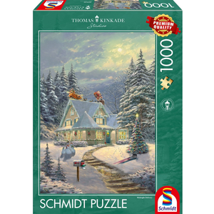 Puzzle 1000 piese - Thomas Kinkade - On Christmas Eve | Schmidt imagine