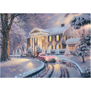 Puzzle 1000 piese - Thomas Kinkade - Craciunul la Graceland | Schmidt imagine