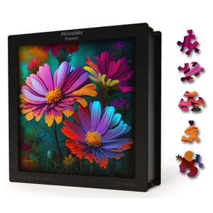 Puzzle din lemn - Flori - Mexican Aster | Woodmix Puzzles imagine