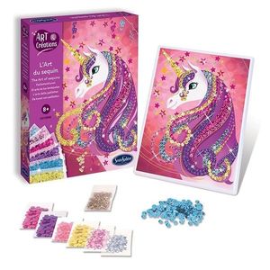 Set creativ cu paiete - Unicorn | Sentosphere imagine