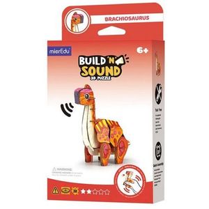 Puzzle 3D 50 piese - Build ’n’ Sound - Brachiosaurus | MierEdu imagine