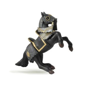 Figurina - Knight in black armour horse | Papo imagine