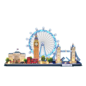 Puzzle 3D Led - Londra - 186 piese | CubicFun imagine